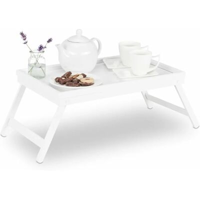 Relaxdays Bambuvagga för säng - Fällbara ben, Höjd kant, För frukost i sängen Relaxdays Bambuvagga för säng - Fällbara ben, Höjd kant, För frukost i sängen