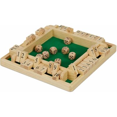Relaxdays Brettspiel - Traditionelles Shut The Box für 2-4 Spieler Relaxdays Brettspiel - Traditionelles Shut The Box für 2-4 Spieler