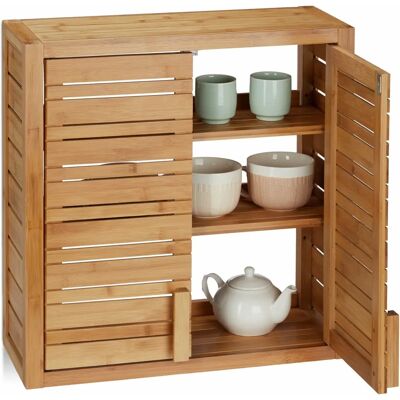 Relaxdays Mensola da Parete Bagno - Bamboo Regolabile Relaxdays Mensola da Parete Bagno - Bamboo Regolabile