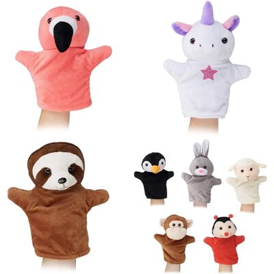 Relaxdays Marionette a Mano - Set Animali per Bambini Relaxdays Marionette a Mano - Set Animali per Bambini
