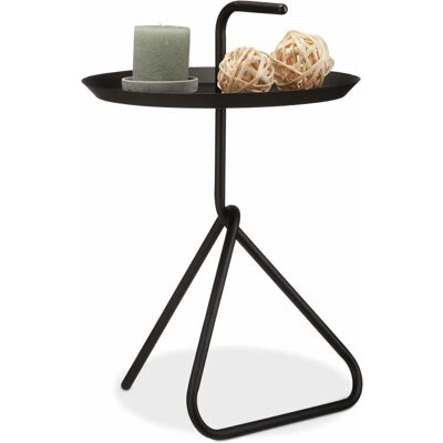 Relaxdays 10024562 Stahl-Couchtisch - Modern, Kompakt, Schwarz Relaxdays 10024562 Stahl-Couchtisch - Modern, Kompakt, Schwarz