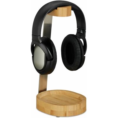 Relaxdays 10024611 Organisateur de Bureau - Bois, 2 Casques Relaxdays 10024611 Organisateur de Bureau - Bois, 2 Casques