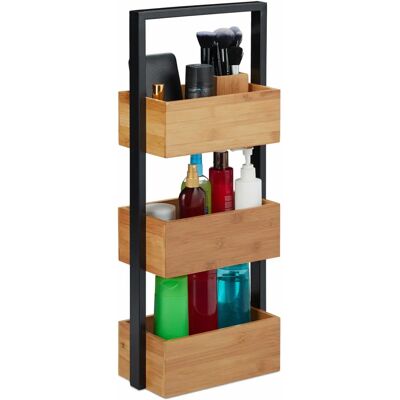 Étagère murale pour salle de bain Relaxdays - Bambou et métal, 67x28.5x15cm - Publicité Étagère murale pour salle de bain Relaxdays - Bambou et métal, 67x28.5x15cm - Publicité