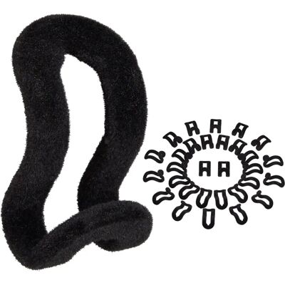 Relaxdays 30 st Hängare Platsbesparande Velour Ej-Glid Svart Relaxdays 30 st Hängare Platsbesparande Velour Ej-Glid Svart