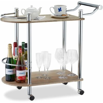 Relaxdays Food Service Cart - 10024957 - Serveringsvagn Relaxdays Food Service Cart - 10024957 - Serveringsvagn