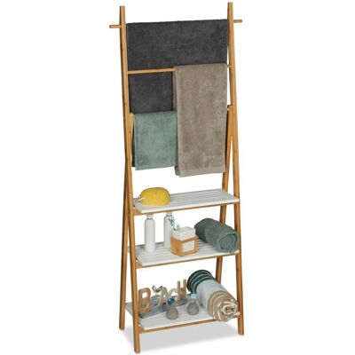 Relaxdays Bambus Handtuchständer - Badezimmer Organizer Relaxdays Bambus Handtuchständer - Badezimmer Organizer