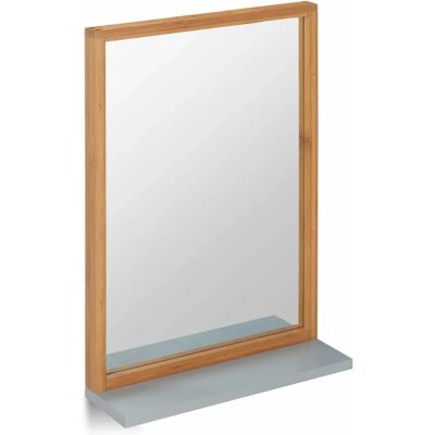 Relaxdays Wandspiegel mit Regal - Holzrahmen - 54.5x38cm Relaxdays Wandspiegel mit Regal - Holzrahmen - 54.5x38cm