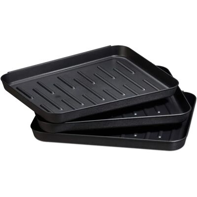 Relaxdays Set de Tapis pour Chaussures - 3 Pièces, 35x27 cm, Noir - Tapis à chaussures Relaxdays Set de Tapis pour Chaussures - 3 Pièces, 35x27 cm, Noir - Tapis à chaussures