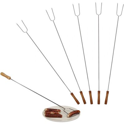 Relaxdays 18 skewers set - stainless steel - 80 cm - Barbecue skewers Relaxdays 18 skewers set - stainless steel - 80 cm - Barbecue skewers