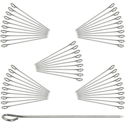 Relaxdays Stainless Steel Skewers Set - 150 Reusable Barbecue Picks Relaxdays Stainless Steel Skewers Set - 150 Reusable Barbecue Picks