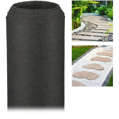 Relaxdays Garden Cover - 1.5x5m, Black, Weed Barrier Relaxdays Garden Cover - 1.5x5m, Black, Weed Barrier