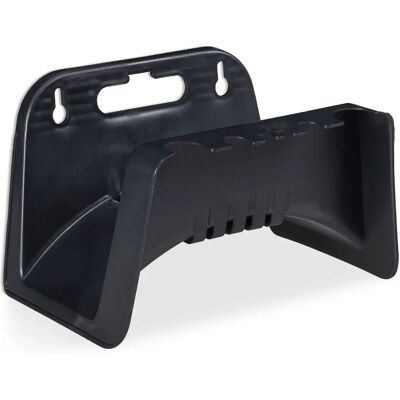 Supporto tubo da giardino Relaxdays - Montaggio a parete, nero Supporto tubo da giardino Relaxdays - Montaggio a parete, nero