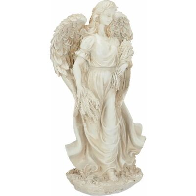Relaxdays Gartenengel Statue - Frostbeständige Creme Engel Figur Relaxdays Gartenengel Statue - Frostbeständige Creme Engel Figur