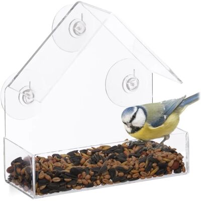 Relaxdays - 3 Vogelhäuser - Transparent - 15x15x7 cm Relaxdays - 3 Vogelhäuser - Transparent - 15x15x7 cm