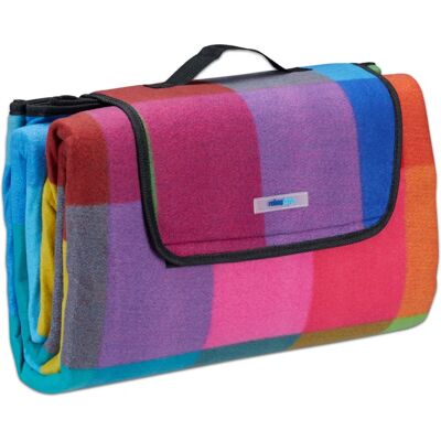 Relaxdays 10025991 Coperta da picnic - Impermeabile, Isolante, Multicolore Relaxdays 10025991 Coperta da picnic - Impermeabile, Isolante, Multicolore