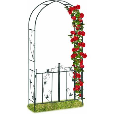 Arco da giardino Relaxdays con porta - Supporta piante rampicanti Arco da giardino Relaxdays con porta - Supporta piante rampicanti