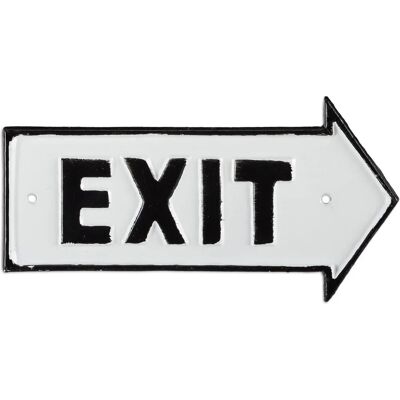 Relaxdays Exit Vintage Wall Plaque - Cast Iron Decorative Sign Relaxdays Exit Vintage Wall Plaque - Cast Iron Decorative Sign