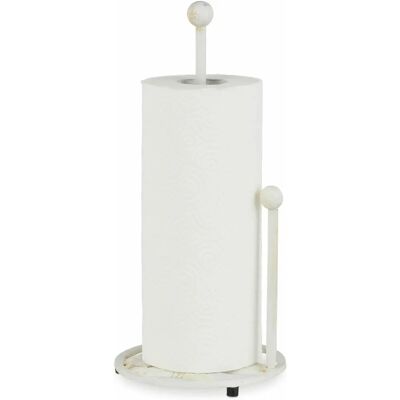 Relaxdays 10026417 pappershanddukshållare - Vintage, gjutjärn, 33cm, Vit Relaxdays 10026417 pappershanddukshållare - Vintage, gjutjärn, 33cm, Vit