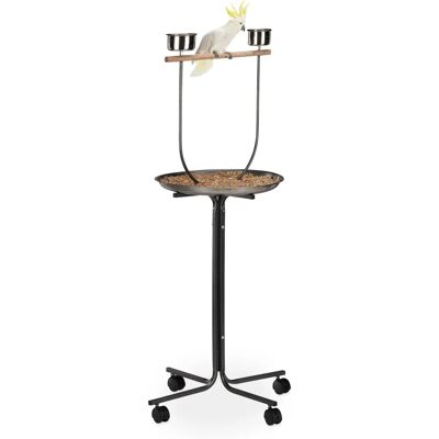 RELAXDAYS Percha XL per pappagalli - Acciaio, Legno, Plastica - Gabbia per uccelli RELAXDAYS Percha XL per pappagalli - Acciaio, Legno, Plastica - Gabbia per uccelli