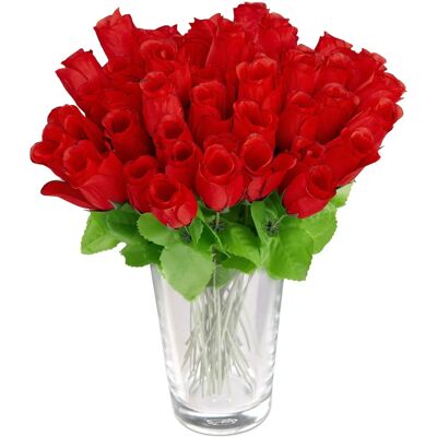 Relaxdays 144 Artificial Roses - Faux Flowers Decor - 26cm Red Relaxdays 144 Artificial Roses - Faux Flowers Decor - 26cm Red