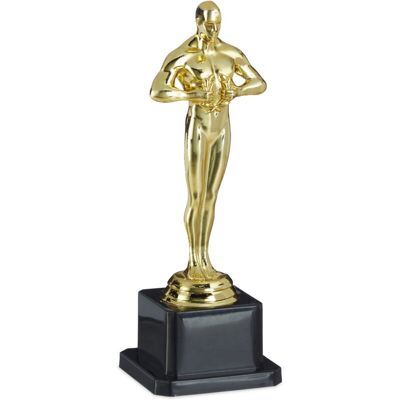 Relaxdays - 10-pack - Gold - Black base - Trophy Relaxdays - 10-pack - Gold - Black base - Trophy