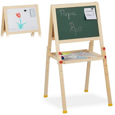 RELAXDAYS Children's Double Magnetic & Slate Whiteboard - Kids Learning RELAXDAYS Children's Double Magnetic & Slate Whiteboard - Kids Learning