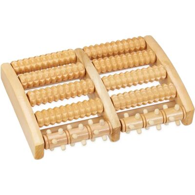 Relaxdays Foot Massager Reflexology Wooden Rollers Relaxdays Foot Massager Reflexology Wooden Rollers