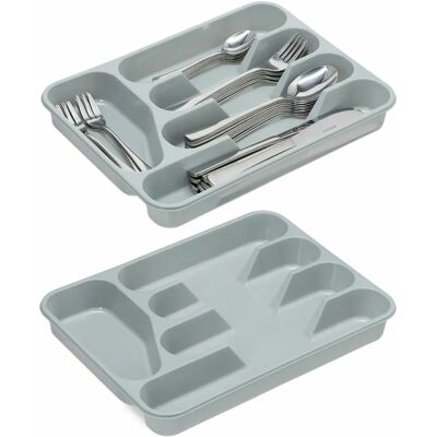 Relaxdays 10027716 organizer da cucina - organizer cucina, grigio, 5 scomparti Relaxdays 10027716 organizer da cucina - organizer cucina, grigio, 5 scomparti