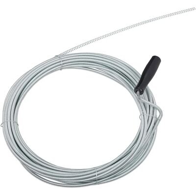 Relaxdays Rohrfrei - 10 m Spiral Kabel - Silber Relaxdays Rohrfrei - 10 m Spiral Kabel - Silber