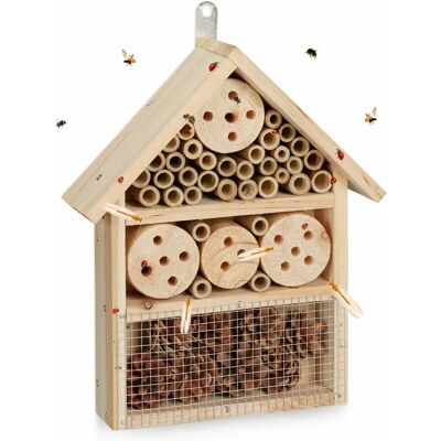 Relaxdays Hotel na Insekty - Wsparcie dla Dzikich Pszczół Relaxdays Hotel na Insekty - Wsparcie dla Dzikich Pszczół
