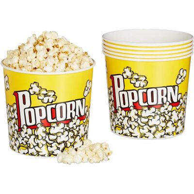 Relaxdays Popcorngeschirr-Set - 6 Stück Relaxdays Popcorngeschirr-Set - 6 Stück