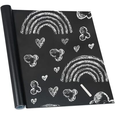 Relaxdays Wall Chalkboard - Writable & Washable - 200x45cm Relaxdays Wall Chalkboard - Writable & Washable - 200x45cm