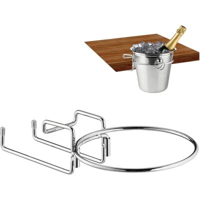 Relaxdays Silber Wein & Champagner Kühlerhalter - Platzsparend, Eisen, 18cm Ø Relaxdays Silber Wein & Champagner Kühlerhalter - Platzsparend, Eisen, 18cm Ø