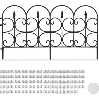 Set Recinzioni Giardino Relaxdays - 60 Pannelli, 30cm Altezza, 40m Lunghezza Set Recinzioni Giardino Relaxdays - 60 Pannelli, 30cm Altezza, 40m Lunghezza
