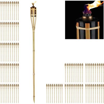 RELAXDAYS Bamboo Garden Torch Kit - 100 Pieces, 90cm RELAXDAYS Bamboo Garden Torch Kit - 100 Pieces, 90cm