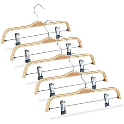 Relaxdays Wooden Pants Hangers Set of 30 - Clothes Organizer Relaxdays Wooden Pants Hangers Set of 30 - Clothes Organizer