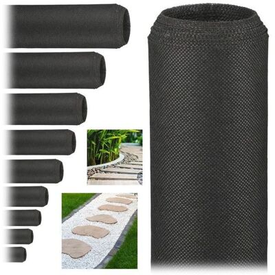 Relaxdays Rete Antierbacce - 1,5x5m, Polipropilene, Nero Relaxdays Rete Antierbacce - 1,5x5m, Polipropilene, Nero