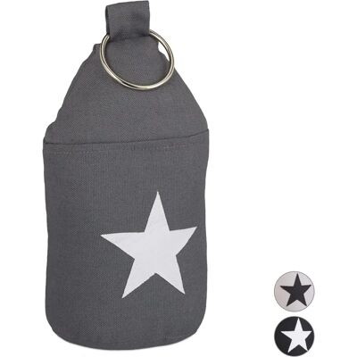 RELAXDAYS - 3x Door Stoppers in Fabric, Tall Bag with Star - Door Stopper Set RELAXDAYS - 3x Door Stoppers in Fabric, Tall Bag with Star - Door Stopper Set