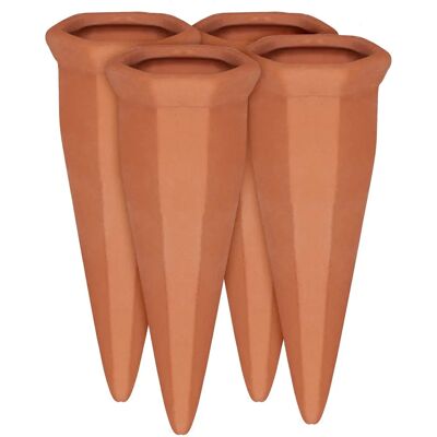 RELAXDAYS - 8x Clay Plant Watering Dispensers - Plant Watering System RELAXDAYS - 8x Clay Plant Watering Dispensers - Plant Watering System