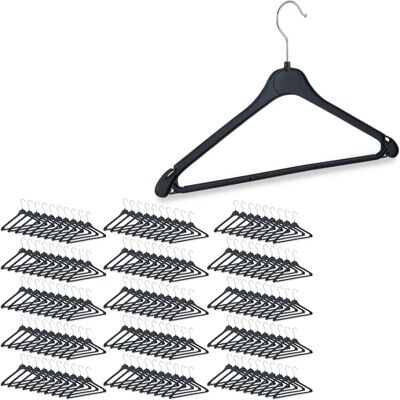 Relaxdays Pack 150 Perchas de Ropa - Plástico, Ganchos Giratorios Relaxdays Pack 150 Perchas de Ropa - Plástico, Ganchos Giratorios