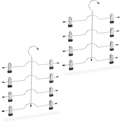Relaxdays Silver Clothes Hangers - Space-Saving Multi-Set Relaxdays Silver Clothes Hangers - Space-Saving Multi-Set