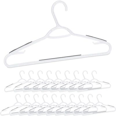 Relaxdays Set of 20 Anti-Slip Clothes Hangers - Clothes Type Relaxdays Set of 20 Anti-Slip Clothes Hangers - Clothes Type