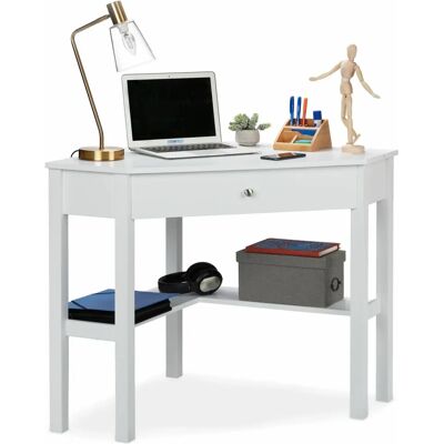 Relaxdays Scrivania ad Angolo Compatta - Mobili da Ufficio Rustici Relaxdays Scrivania ad Angolo Compatta - Mobili da Ufficio Rustici