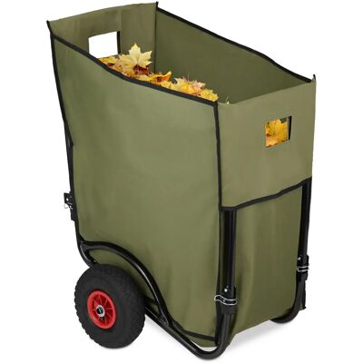 Carretilla de Jardín Relaxdays - 160L, Plegable, 2 Ruedas Carretilla de Jardín Relaxdays - 160L, Plegable, 2 Ruedas