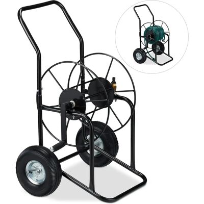 Relaxdays Carrello per tubo da giardino con 2 ruote - Fino a 80m Relaxdays Carrello per tubo da giardino con 2 ruote - Fino a 80m