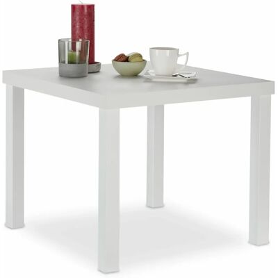Relaxdays Vit Kvadratigt Soffbord - Modern Heminredning Relaxdays Vit Kvadratigt Soffbord - Modern Heminredning