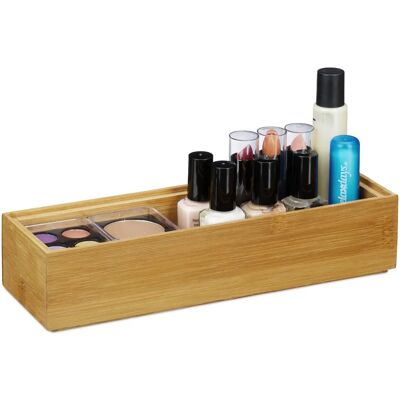 Relaxdays Contenitori in Bambù - Set di 2, Finitura Naturale Relaxdays Contenitori in Bambù - Set di 2, Finitura Naturale