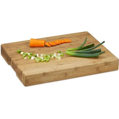 Relaxdays Bamboo Cutting Board - Durable, Striped, 45x35 cm Relaxdays Bamboo Cutting Board - Durable, Striped, 45x35 cm