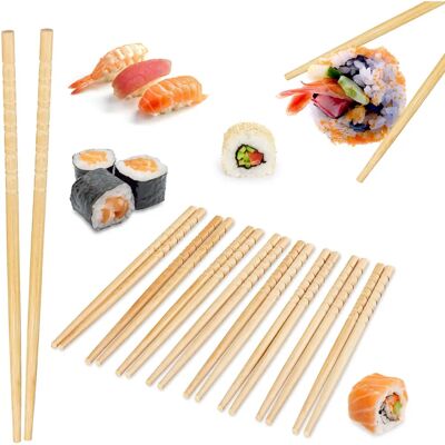 RELAXDAYS Set di Bacchette di Bambù - 200 Paia - Legno Naturale - 24cm - Cucina Asiatica RELAXDAYS Set di Bacchette di Bambù - 200 Paia - Legno Naturale - 24cm - Cucina Asiatica