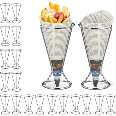 RELAXDAYS Stainless Steel Food Supports - 20x 16x9.5cm - Silver RELAXDAYS Stainless Steel Food Supports - 20x 16x9.5cm - Silver
